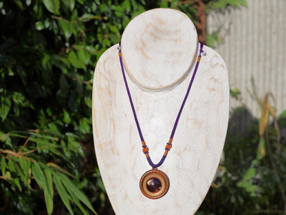 Dragon Eyes necklace, different colors, strength, power, and authority, Wood Cabochon, personal empowerment and self-assurance