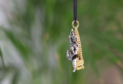 Exquisite Buddhist Sculpture Buddha Pendant necklace. Reminder of the path toward enlightenment and the pursuit of inner peace