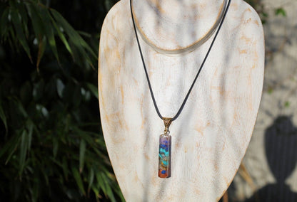 Orgonite, chakra, pendants including amethyst, lapis lazuli, turquoise, green aventurine, citrine, carnelian and Red jasper.