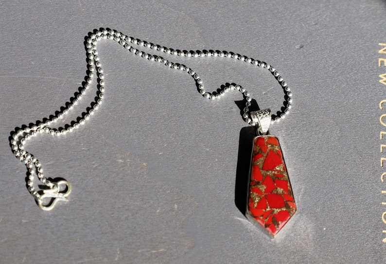 Red Coral Silver Plated pendant, gemstone necklace,gemstone amulet, gemstone talisman,gifts pendants