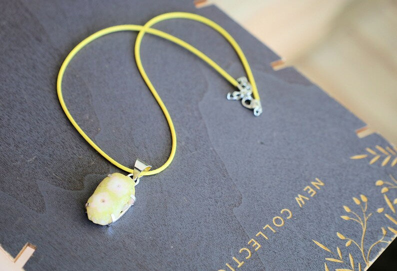 Yellow Solar Quartz. Gemstone pendant, gemstone necklace, gemstone amulet, gemstone talisman
