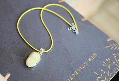 Yellow Solar Quartz. Gemstone pendant, gemstone necklace, gemstone amulet, gemstone talisman