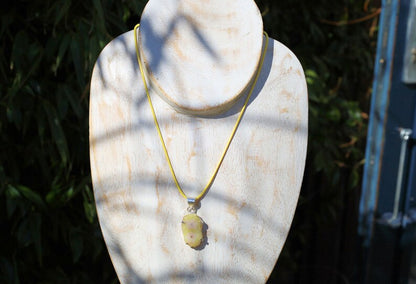 Yellow Solar Quartz. Gemstone pendant, gemstone necklace, gemstone amulet, gemstone talisman