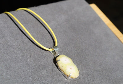 Yellow Solar Quartz. Gemstone pendant, gemstone necklace, gemstone amulet, gemstone talisman
