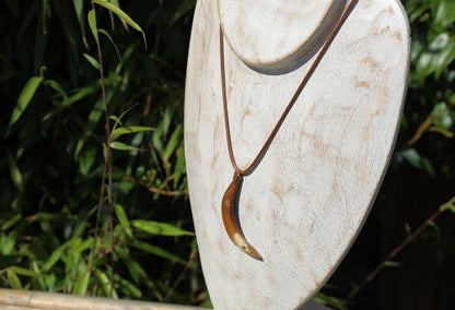 Wild Boar Teeth Natural Bone necklace. hunting traditions and are worn as symbols of bravery,strength,and connection to the outdoors