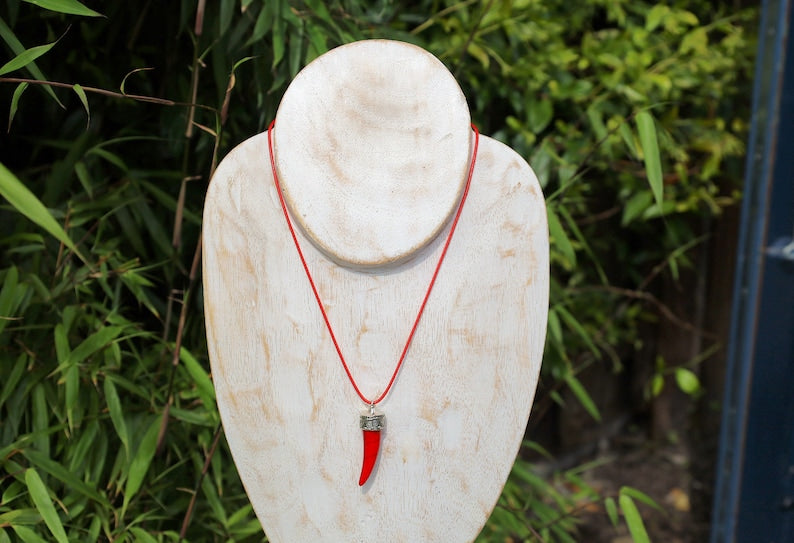 Red Coral Art Piece 925 Silver Plated Handmade Pendants. believed to provide protection and luck