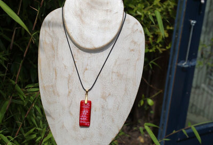 Red Fire Agate Oblong Pendant 49x19x6mm, Red Fire Agate: Fire agate is a variety of chalcedony, a type of quartz