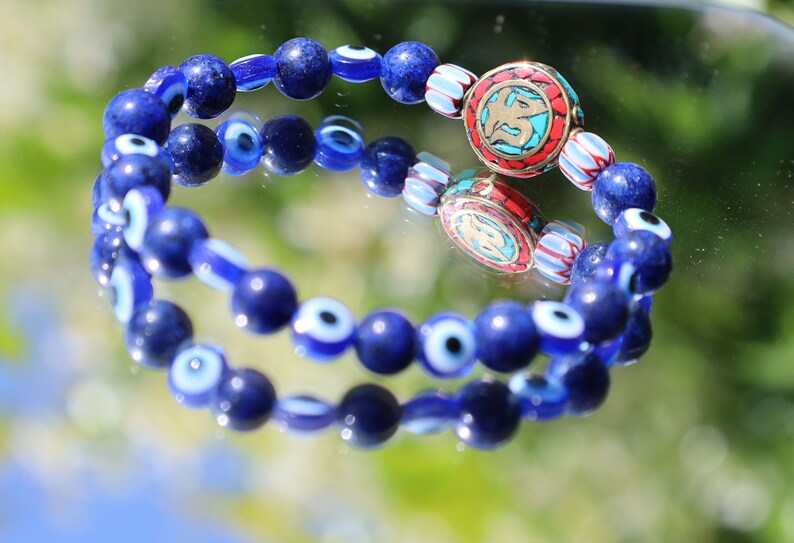 One-of-a-kind Handmade Indonesia Beads with Lapis Lazuli and Carnelian. Gorgeous,Stunning,Lovely