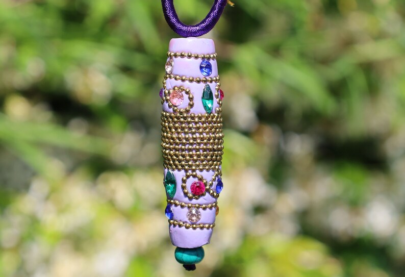 rare Rice Handmade Indonesia Beads with Hand Knotted Adjustable Cord String Necklace. Handmade Indonesian beads are exquisite and diverse