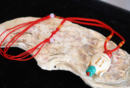 Beautiful large bead of real magnesite Buddha with red coral and Tibetan turquoise buddhist prayer beads