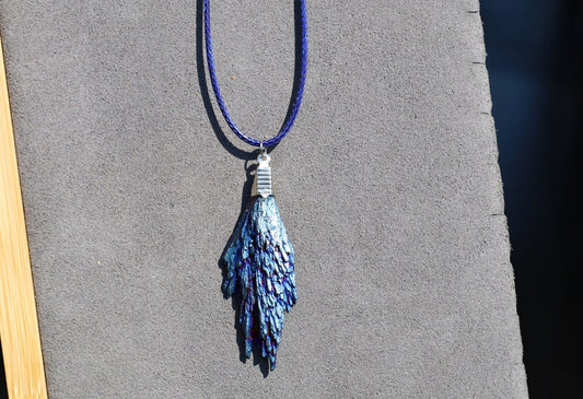 Black Tourmaline and Blue Titanium Aura Quartz Crystal, each with its own unique meanings and properties in the realm minerals