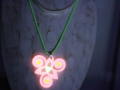 Wajakaa 3D-Printed Glow-in-the-Dark Necklaces–Exclusive, Unique&UV Reactive! one-of-a-kind glow-in-the-dark necklaces. who love to stand out