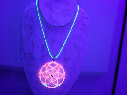 Wajakaa 3D-Printed Glow-in-the-Dark Necklaces–Exclusive, Unique&UV Reactive! one-of-a-kind glow-in-the-dark necklaces. who love to stand out