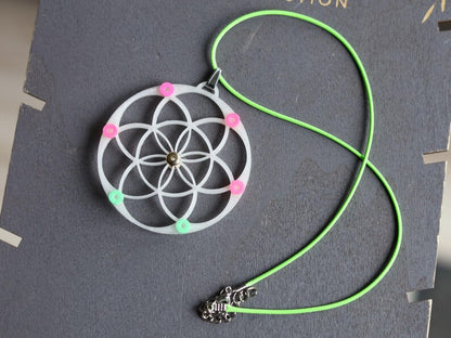 Wajakaa 3D-Printed Glow-in-the-Dark Necklaces–Exclusive, Unique&UV Reactive! one-of-a-kind glow-in-the-dark necklaces. who love to stand out