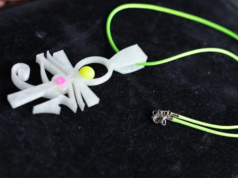 Wajakaa 3D-Printed Glow-in-the-Dark Necklaces–Exclusive, Unique&UV Reactive! one-of-a-kind glow-in-the-dark necklaces. who love to stand out