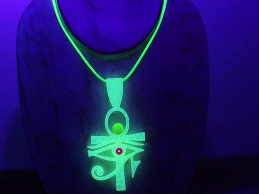 Wajakaa 3D-Printed Glow-in-the-Dark Necklaces–Exclusive, Unique&UV Reactive! one-of-a-kind glow-in-the-dark necklaces. who love to stand out