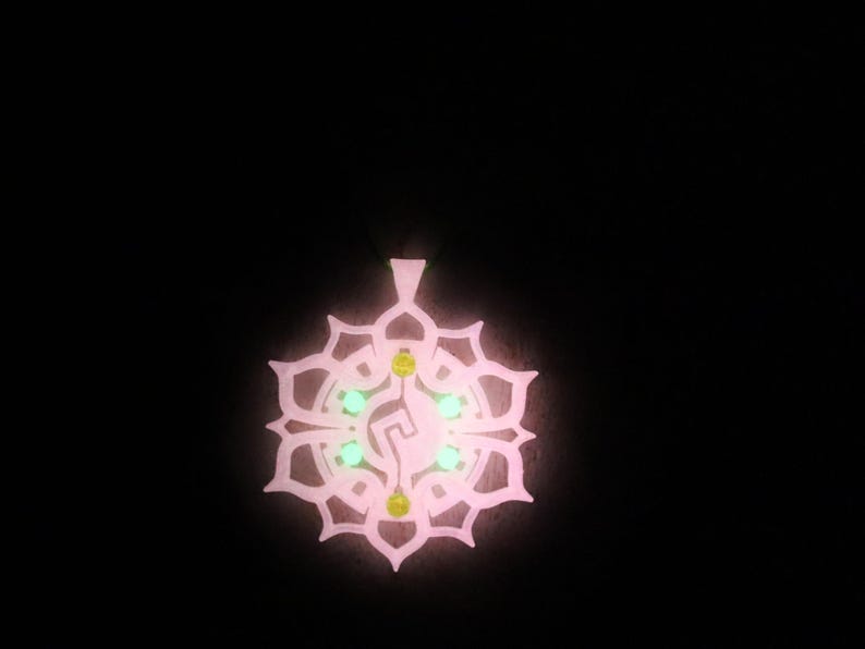 Wajakaa 3D-Printed Glow-in-the-Dark Necklaces–Exclusive, Unique&UV Reactive! one-of-a-kind glow-in-the-dark necklaces. who love to stand out