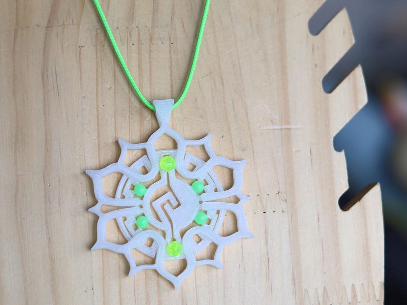 Wajakaa 3D-Printed Glow-in-the-Dark Necklaces–Exclusive, Unique&UV Reactive! one-of-a-kind glow-in-the-dark necklaces. who love to stand out