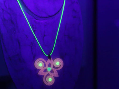 Wajakaa 3D-Printed Glow-in-the-Dark Necklaces–Exclusive, Unique&UV Reactive! one-of-a-kind glow-in-the-dark necklaces. who love to stand out