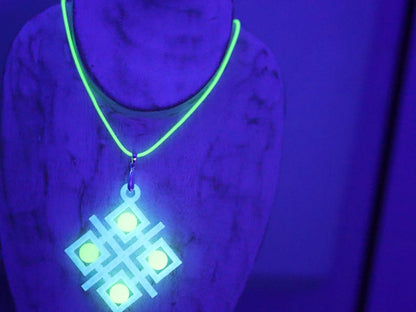 Wajakaa 3D-Printed Glow-in-the-Dark Necklaces–Exclusive, Unique&UV Reactive! one-of-a-kind glow-in-the-dark necklaces. who love to stand out
