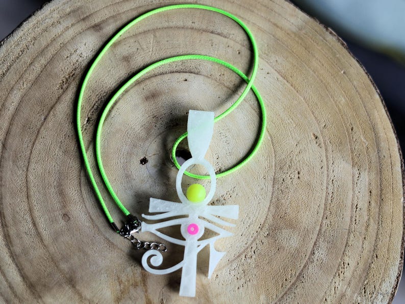 Wajakaa 3D-Printed Glow-in-the-Dark Necklaces–Exclusive, Unique&UV Reactive! one-of-a-kind glow-in-the-dark necklaces. who love to stand out
