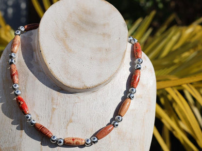 White  Electroplate Glass Beads Strands, Round with Evil Eye Pattern,Orange. Evil eye beads typically feature a design of an eye