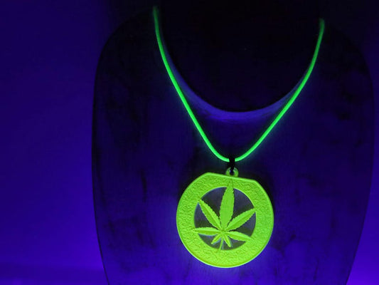 Wajakaa 3D-Printed Glow-in-the-Dark/ Fluorescent Necklaces–Exclusive, Unique&UV Reactive! one-of-a-kind glow-in-the-dark necklaces.