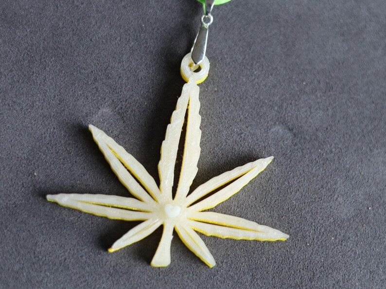 Wajakaa 3D-Printed Glow-in-the-Dark/ Fluorescent Necklaces–Exclusive, Unique&UV Reactive! one-of-a-kind glow-in-the-dark necklaces.