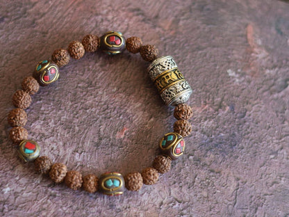 Collector Grade Tibetan 3-Eyed Dzi Bead Bracelet – Antique Old Agate Amulet. Own a piece of ancient spiritual heritage