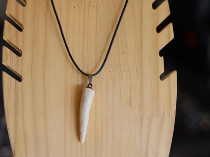Unique handmade Antler Tip pendant, necklace. Connection to Nature, Spirituality and Symbolism,Strength and Protection, Tribal and Cultural