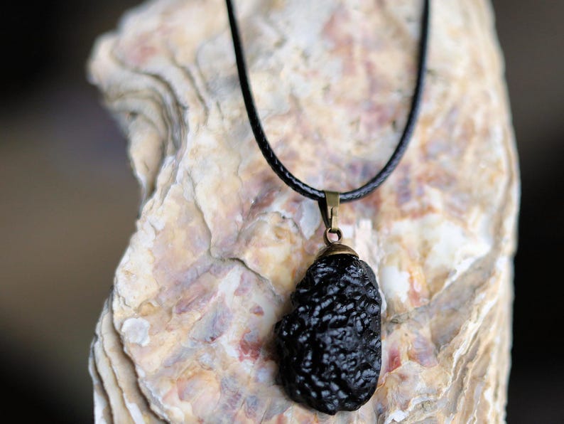 Ancient Cosmic Energy—Tektite Necklace from Laos (800,000 Years Old). Extraterrestrial Connection. Limited availability.Cosmic Connection