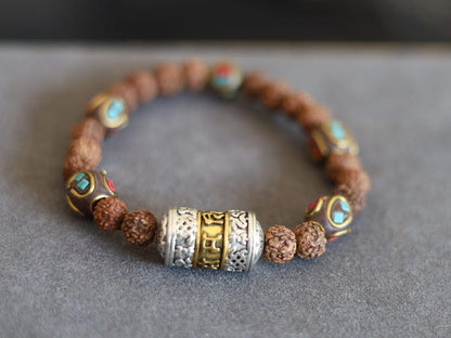 Collector Grade Tibetan 3-Eyed Dzi Bead Bracelet – Antique Old Agate Amulet. Own a piece of ancient spiritual heritage