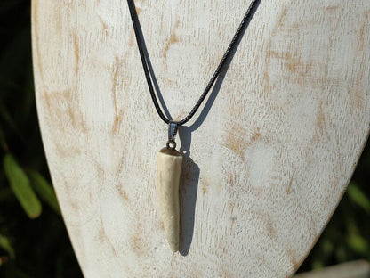 Unique handmade Antler Tip pendant, necklace. Connection to Nature, Spirituality and Symbolism,Strength and Protection, Tribal and Cultural