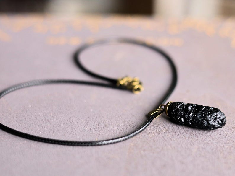 Ancient Cosmic Energy—Tektite Necklace from Laos (800,000 Years Old). Extraterrestrial Connection. Limited availability.Cosmic Connection