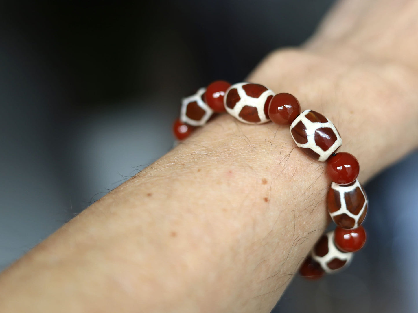 Unique Natural Stone Bracelet/Tibetan Bead Bracelets. Perfect for having good vibes with style!
